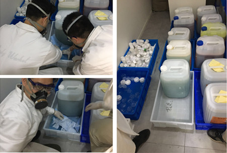 危廢管理 警鐘長鳴——曉明公司GLP實驗室開展危險廢棄物泄漏事故應(yīng)急演練活動
